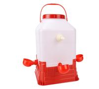 Greensen Abreuvoir Automatique pour Volaille, Mangeoire et Abreuvoir en Plastique de Grande capacité 10L avec 4 Bols pour Volaille de Ferme Poulet Canard