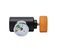 Greensen Adaptateur de Recharge CO2, Connecteur de Valve pour Soda, Outil de Remplissage de Dioxyde de Carbone avec Manomètre 3000psi pour Accessoire de Machine à Soda, Filetage Femelle
