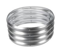 Greensen Anneau de Fosse en Acier galvanisé, Grande Rond de 60 Cm pour Extérieur, Jardin, Camping, avec Tournevis pour Un Facile, Feux de Camp Sécurisés et Bacs à Plantes