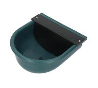 Greensen Bol d'eau pour Bétail, Bol à Boire Automatique pour Animaux avec Trou de Vidange, Matériau ABS, pour Vaches Moutons Chevaux Chiens Cochons Animaux de Ferme (Vert foncé)