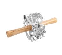 Greensen bouille, Moule à Donut en Alliage D'Aluminium avec Manche en Bois Composite, pour la Pâtisserie Desserts dans les Cuisines Familiales Magasins D'Alimentation Boutiques de Donuts (style 1)