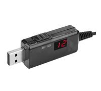 Greensen Câble Convertisseur Boost USB vers DC avec Affichage LED 9V 12V | Sortie Sélectionnable 9 V 12 V, Courant 1 A 0,8 A, Compatible avec le Ventilateur du Modem Routeur, Cordon Durable de 2,36