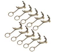 Greensen Cadre de Portefeuille Métallique Rétro 10pcs Ton de Bronze de la Chaîne de Blocs de Baiser - Lumière pour Sacs Faits à la Main - 5 Cm de Taille