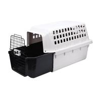 Greensen Cage à Chat Portable, Transporteur pour Chat avec Design Extensible Grand Espace Boîte de Transport en Plastique pour Animaux pour Voyages en Voiture Visites chez Le Vétérinaire