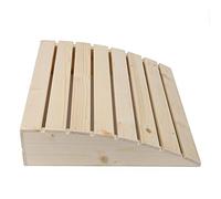 Greensen Coussin de sauna en bois pour sauna - Soulage les muscles de la nuque et des épaules - Coussin de sauna en bois - Pour les douleurs au cou et aux épaules - 37 x 39 cm