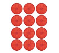 Greensen Cover Conception Professionnelle Protecteur Push Mécanique pour Cherry Kailh TTC Glorious Commutateurs, Absdiamètre 25,3 Mm, Couverture de Remplacement 12pcs pour le Clavier de (rouge)