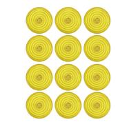 Greensen Cover Conception Professionnelle Protecteur Push Mécanique pour Cherry Kailh TTC Glorious Commutateurs, Absdiamètre 25,3 Mm, Couverture de Remplacement 12pcs pour le Clavier de (YELLOW)