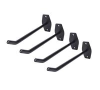 Greensen Crochets de Garage Résistants, Crochets Métalliques Extra-longs de 10 Pouces à Montage Mural avec Surface en Poudre, pour Suspendre des Pneus, des Outils électriques, des