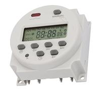 Greensen Dispositif Programmable Minuterie Programmable Hebdomadaire Petit Type Interrupteur Compte à Rebours Commutateurs Magnétiques (12 V CC)