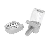 Greensen Distributeur de Nourriture pour Chat Suspendu, Grand Capacité Gain de Place Mangeoire pour Animal de Compagnie Suspendue avec Design Unique pour Cage et Enclos (Grey)