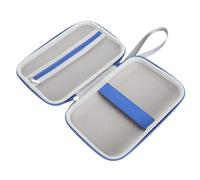 Greensen Étui de Transport Rigide, étui de Transport pour Jeu de Blocs pour Super Blocks Puzzle Game Organisateur de Rangement Protecteur avec Poche en Filet et Bande élastique Gris