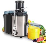 Greensen Extracteur de jus en acier inoxydable 500 ml - Extracteur de jus centrifuge pour légumes et fruits - Machine à juicer électrique - Extracteur de jus avec réservoir à jus