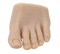 Greensen Faux Demi-Pied en Silicone de Couleur Peau Foncée, Modèle de Pied de Pratique de Tatouage Réutilisable pour Débutants, Instructeurs de Nail Art, Salons (Gauche, 74320 60C80 E0,