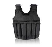 Greensen Gilet de Musculation Réglable, Gilet lesté de Musculation, D'exercice avec 12 Poches pour Sable ou Plaques D'acier, Charge Maximale 50 Kg pour L'entraînement Physique