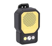 Greensen Haut-Parleur Portable, Haut-Parleur Bluetooth avec Lampe Torche LED 5W 5060LM 3 Effets D'éclairage Spot Inondation Lumière Rouge, Batterie Intégrée 1000mAh Chargement USB C (Orange)