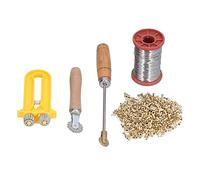 Greensen Kit de Tendeur de Cadre de Ruche pour Apiculture, Comprend Œillets en Cuivre et Fils de Fer, Ensemble d'Outils pour Encastrement