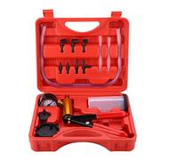 Greensen Kit Purgeur de Frein, Testeur de Pompe à Vide Portatif avec Adaptateurs, Outil de Purge de Liquide de Frein pour Diagnostic de Voiture et Moto