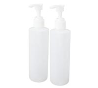 Greensen Lot de 2 Bouillottes D'huile de Massage, Bouteilles à Pompe Rechargeables de 250 Ml, Bouteille en Plastique pour Chauffe-huile de Massage pour Lotion et Chauffe-huile