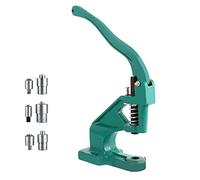 Greensen Machine à Rivets Manuelle Universelle, Presse à Œillets, Outil de Poinçonnage pour Bannière, Rideau, Auvent, Sac, Ceinture, Vert