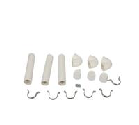 Greensen Mangeoire à Poulet en PVC, Distributeur Automatique de Volaille par gravité avec Anneaux de Fixation Métalliques et Vis, pour Poule Canaille Caille Dinde Intérieur Extérieur