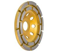 Greensen Meule à Béton Disque diamanté 22,23 Mm Double Rangée pour Meuleuse d'angle en Acier traité Thermiquement Enlèvement Rapide de Matériau pour Béton Granit Marbre Maçonnerie (115mm)