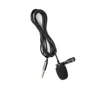 Greensen Microphone à Pince à Cravate Mini Microphone d'Enregistrement avec Câble de 1,5 M Prise 3,5 Mm Plastique Métal Omnidirectionnel Mains Libres pour Téléphone Portable Enregistrement Vidéo