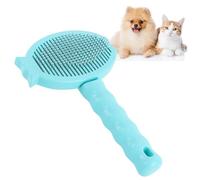 Greensen Peigne pour Chien, Brosse de Toilettage pour Animaux Outil de Deshedding pour Chat en Acier Inoxydable et Plastique Doux pour la Peau pour Chiens Chats Petits Moyens Gros