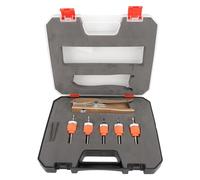 Greensen Perceuse de Foret 6PCS CounterSink, Pilot Bit Foret Force pour le Travail du Bois avec Limite Réglable ABS 40Crv Steel HSS Matériau