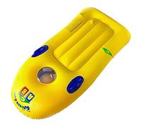 Greensen Planche de Surf Gonflable Flottante, Bateau Gonflable Portable, Lit de Printemps avec Poignée, Bague de Baignade pour Enfants et Adultes