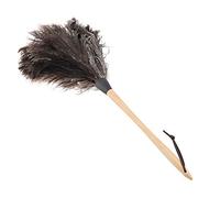 Greensen Plumeau D'autruche avec Manche en Bois, Plumeau D'autruche Plume D'autruche Antistatique Plumes D'autruche Naturelles Essuie-poussière Autruche Plumes D'autruche Naturelles 57cm