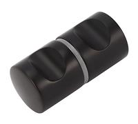 Greensen Poignée de Porte en Verre en Alliage en Alliage en Aluminium, Finition Noire Mate Mate Facile, Protection des Rayures et Conception élégante pour la Douche de Salle de Bain Porte Coulissante