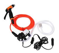 Greensen Pompe à eau haute pression Pompe à eau haute pression, lave-auto portable lave-auto électrique, lave-auto électrique 12V 80W pour voiture, moto, marine, camping lavage