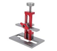 Greensen Porte D'armoire Gabarit de Montage, Outil de Positionnement en Alliage D'aluminium avec Patins Antidérapants en Caoutchouc pour Armoires sans Cadre ou avec Cadre Cuisine Salle