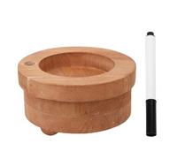 Greensen Porte-Gobelets en Bois, Distributeur de Gobelets en Bois Marron avec Fente pour Marqueur pour Fêtes Pique-niques Barbecues Mariages