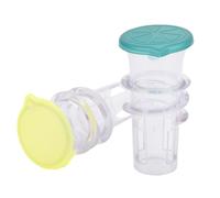 Greensen Presse-agrumes Manuel, Presse-agrumes à Main pour Citrons 2PCS Design Transparent avec Bouchon à Vis et Filtre intégré pour Cocktails Boissons Cuisine