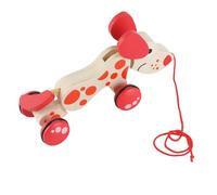 Greensen Puppy en Bois Tire Le Long des Jouets de Marche Recouverts de Bois pour Apprendre à Se Tenir Debout et à Marcher avec Les Enfants (Type 1)