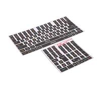 Greensen PVC Scratch Keyboard Stickers pour 84-108 Touches Keycaps Facile à Appliquer pour les Autocollants de Clavier Anglais de L'ordinateur de Bureau Général