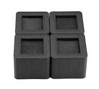 Greensen Rehausseur Pieds de lit - Rehausseur Meuble - Risers de Meubles 4 pièces - Antidérapantes - Furniture & Bed Riser - pour canapé ou Table - Noir