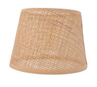 Greensen Roard-maître de Rotin, Tasse à Lampe Tissée Conception de Maille Carrée Artisanale pour le Plateau de Table de Lampe de Table E27 E27 E27 avec une Construction Robuste Légère