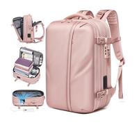 Greensen Sac à Dos Sous Vide, Sac à Dos de Voyage étanche et Compressible de 19 Pouces avec Serrure Anti-vol à Combinaison, pour Voyages D'affaires, université, Extérieur (PINK)