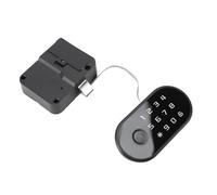 Greensen Serrure sans clé, Verrou Biométrique Intelligent avec Empreinte Digitale et Mot de Passe, Charge USB, Accès par Carte, capacité de 100 Codes, pour Meubles en Bois Tiroir Armoire