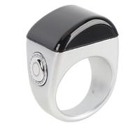 Greensen Smart Ring Counter, Digital Tasbih Zikr Counter avec écran OLED, étanche IP67, 9999 Comptes, Rappel de Temps de Prière, Batterie Rechargeable (18mm)