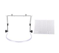 Greensen Support D'harmonica 10 Trous 24 Trous avec Angle Réglable | Support de Manche D'harmonica en Acier allié, Argent avec Autocollant, Réglage de L'écrou Rotatif, pour Musiciens