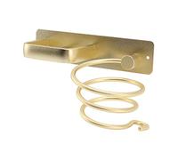 Greensen Support pour sèche-cheveux, étagère murale en spirale pour sèche-cheveux, gain de place, noir, simple suspension étanche