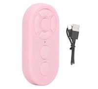 Greensen Télécommande pour Selfie Bouton-Poussoir, Type C Rechargeable BT 10m Bouton-Poussoir de Déclenchement pour Appareil Photo de Téléphone Avance Rapide (Pink)