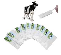 Greensen Test de Grossesse pour Vache en, 10Pcs Fournitures pour Bétail Kit de Détection de Grossesse Bovine avec Méthode à l'or Colloïdal pour Test Précoce