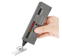 Greensen Testeur de Diamant Haute Précision, Sélecteur de Diamants Portable, Professionnel avec Petit Sac et Assiette, Cuir