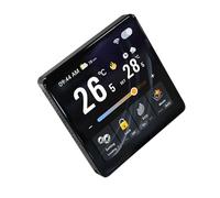 Greensen Thermostat électrique Intelligent WiFi, écran Tactile de 4 Pouces avec Capteur intégré et Programmation Hebdomadaire, pour Chauffage au Sol électrique, Usage Domestique, (Black)