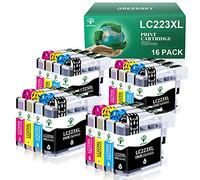 GREENSKY LC223 Cartouche d'encre pour Brother LC 223 223XL pour Brother MFC-J4420DW MFC-J4620DW MFC-J5720DW MFC-J480DW MFC-J4625DW MFC-J5625DW MFC-J5620DW MFC-J5320DW DCP-J4120DW DCP-J562DW (16-Pack)
