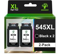 GREENSKY PG 545 XL Noir Cartouches d'encre Remplacement pour Canon 545 545XL pour Canon Pixma TS3350 TS3450 TS3150 TR4650 MG2550 MG2550S MG2555 TS3452 TS3451 MG2950 MG3050 TR4651(2 Noir)